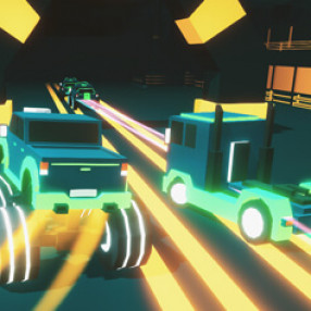 2 Player Dark Racing