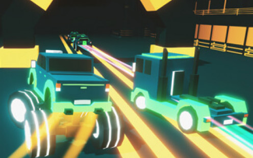 2 Player Dark Racing