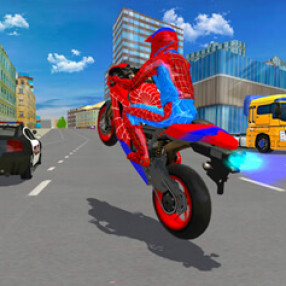 Hero Stunt Spider Bike Simulator 3D