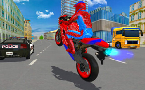 Hero Stunt Spider Bike Simulator 3D