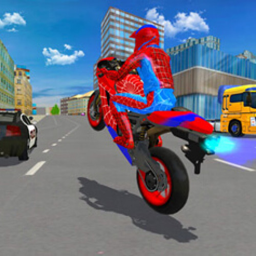 Hero Stunt Spider Bike Simulator 3D