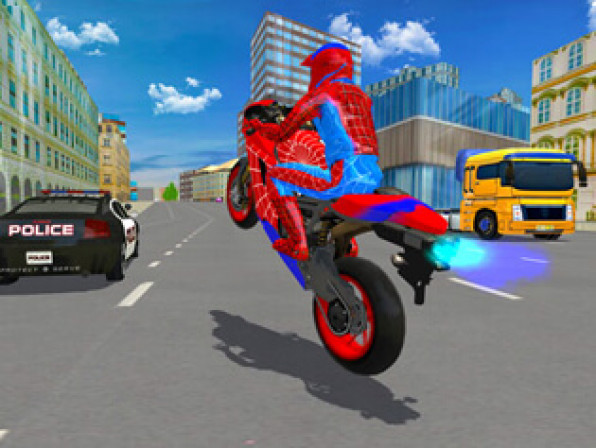 Hero Stunt Spider Bike Simulator 3D