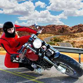 Highway Traffic Bike Stunts 