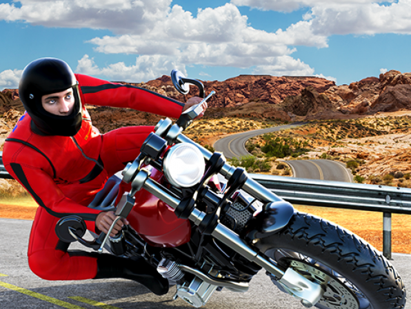 Highway Traffic Bike Stunts 