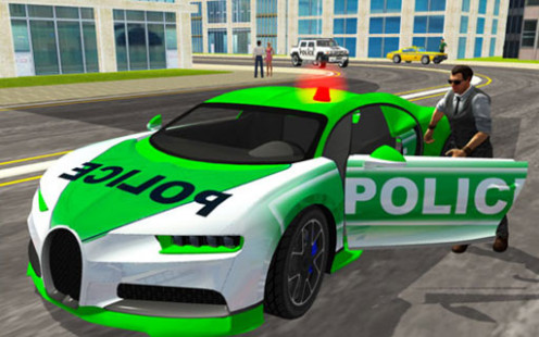 Police Chase Real Cop Driver