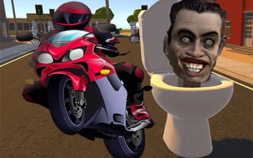 Skibidi Toilet Moto Bike Racing 2